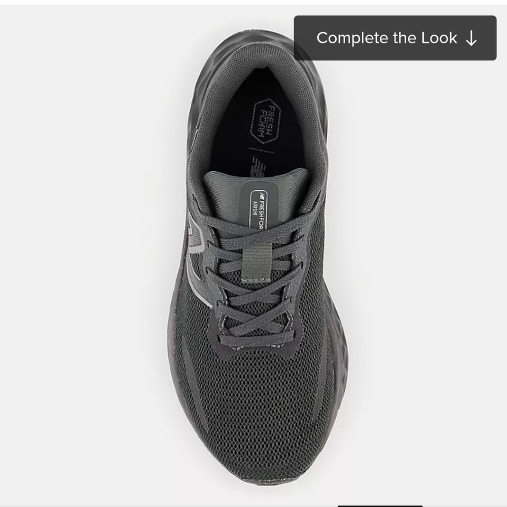 New Balance Black and Gray Fresh Foam Athletic Shoe - Picture 4 of 7